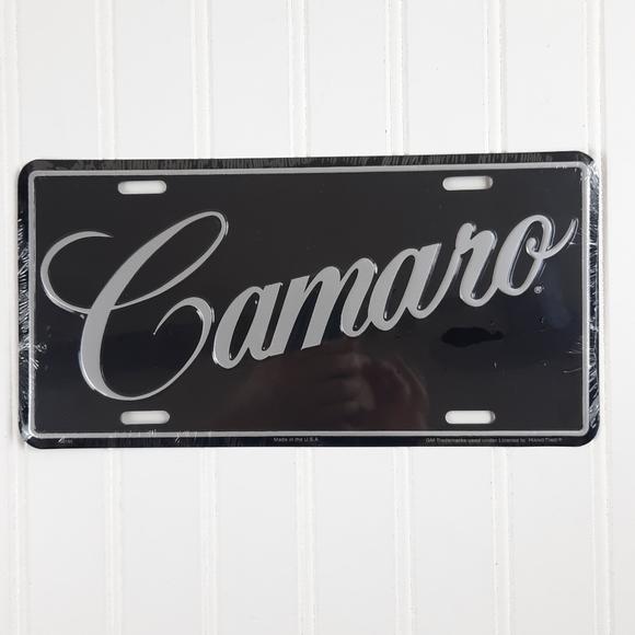 CAMARO Chevy Embossed Metal License Plate Auto Novelty Sign Gift - Picture 1 of 4
